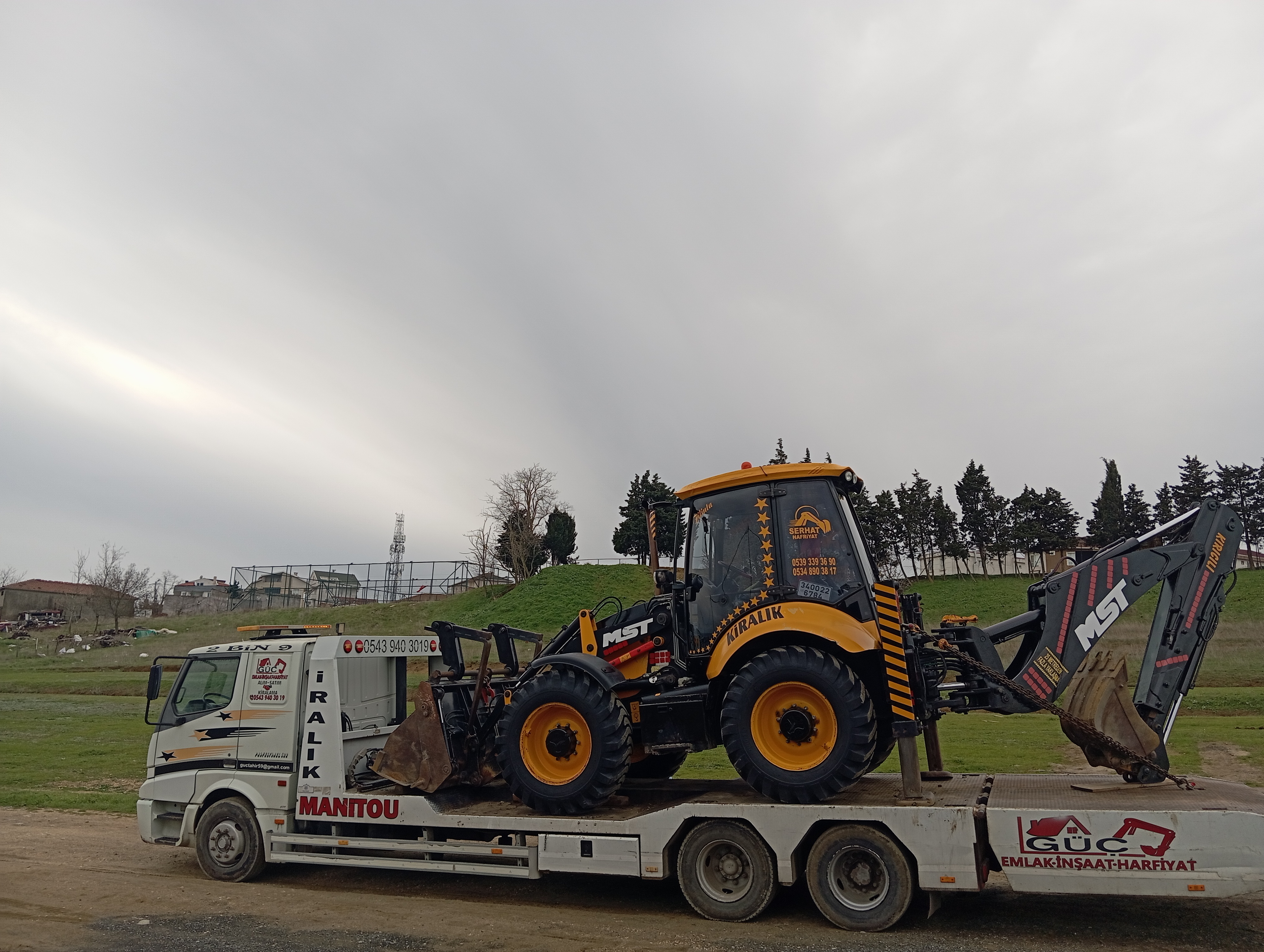 Değirmenköy hafriyat kiralık kepçe JCB