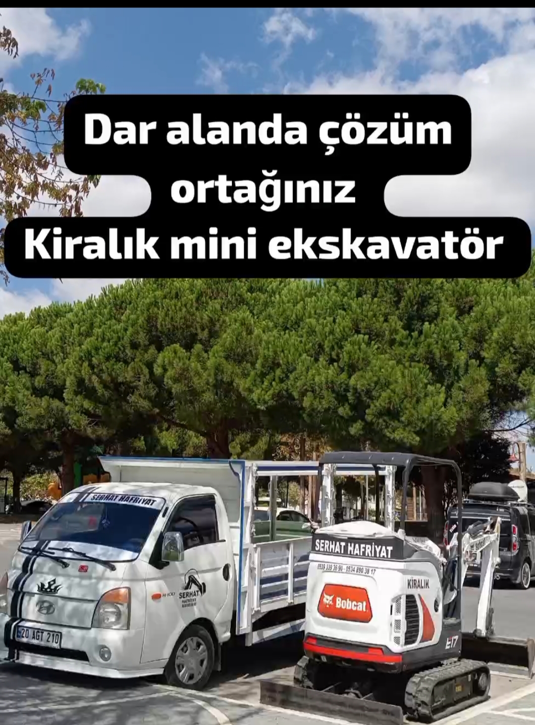 Çanta köy kiralık mini kato bobcat